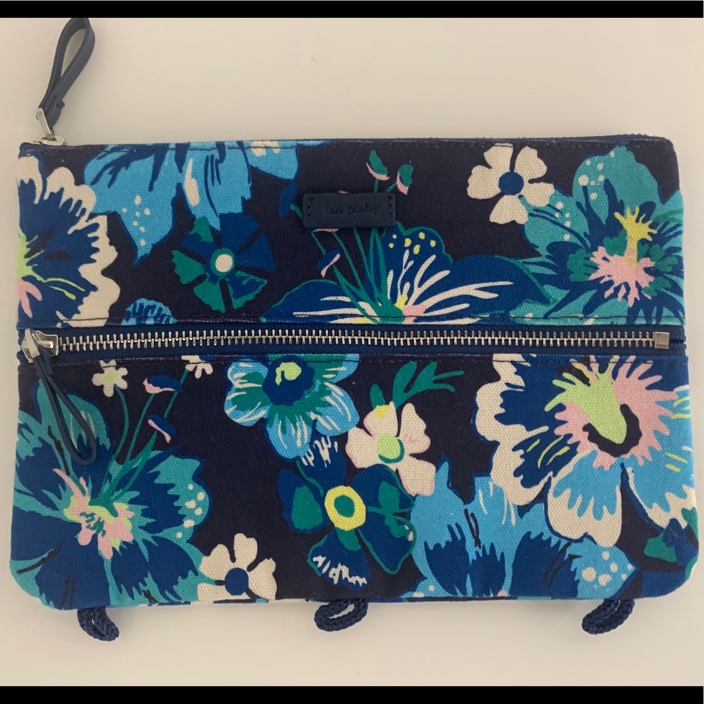 Vera Bradley Cosmetic Bag Double Zippier Blue